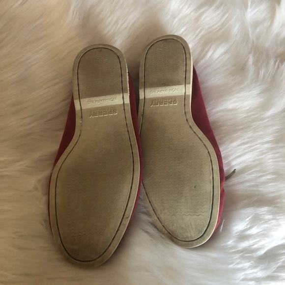 Red Sperry Top Sider - Picture 3 of 4